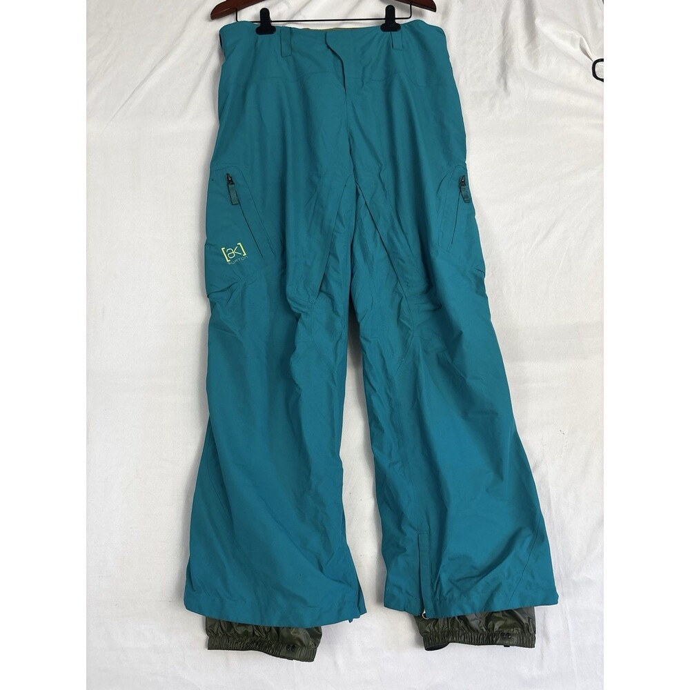 Burton AK Gore-Tex Snowboard Ski Pants Mens Large Teal Waterproof Shell Cargo